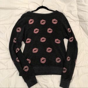 Wildfox Kisses Sweater. All Over Kiss